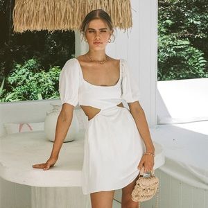 Henri Puff Sleeve Cut Out Dress